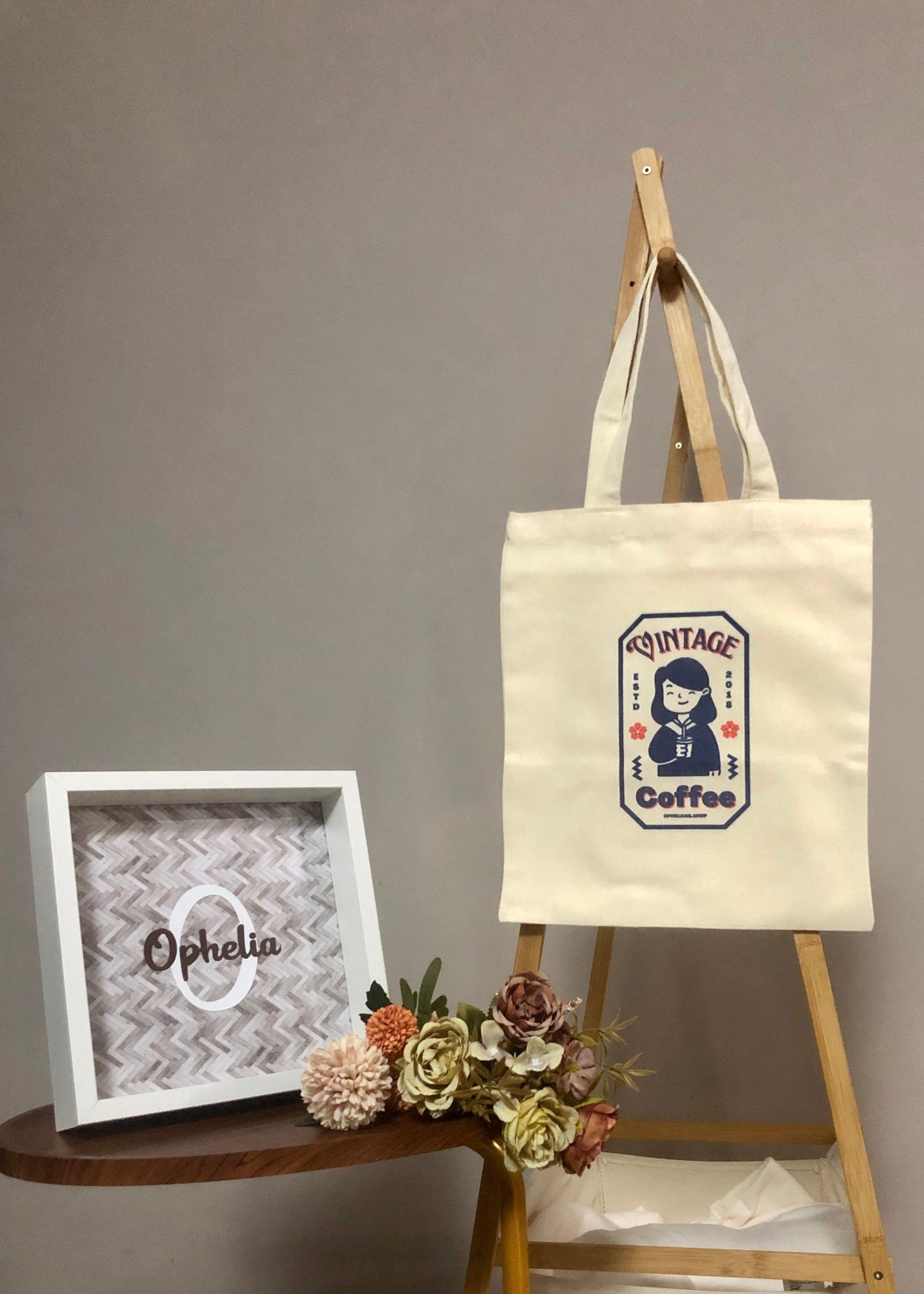 Coffee & Cozy Vintage Canvas Tote Bag