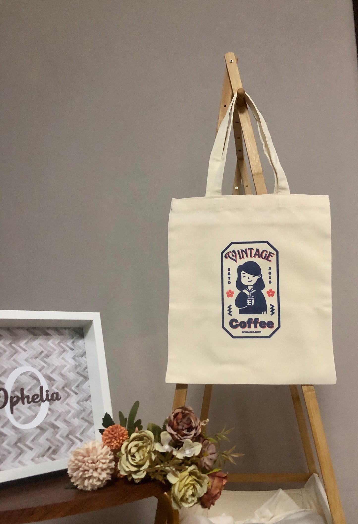 Coffee & Cozy Vintage Canvas Tote Bag