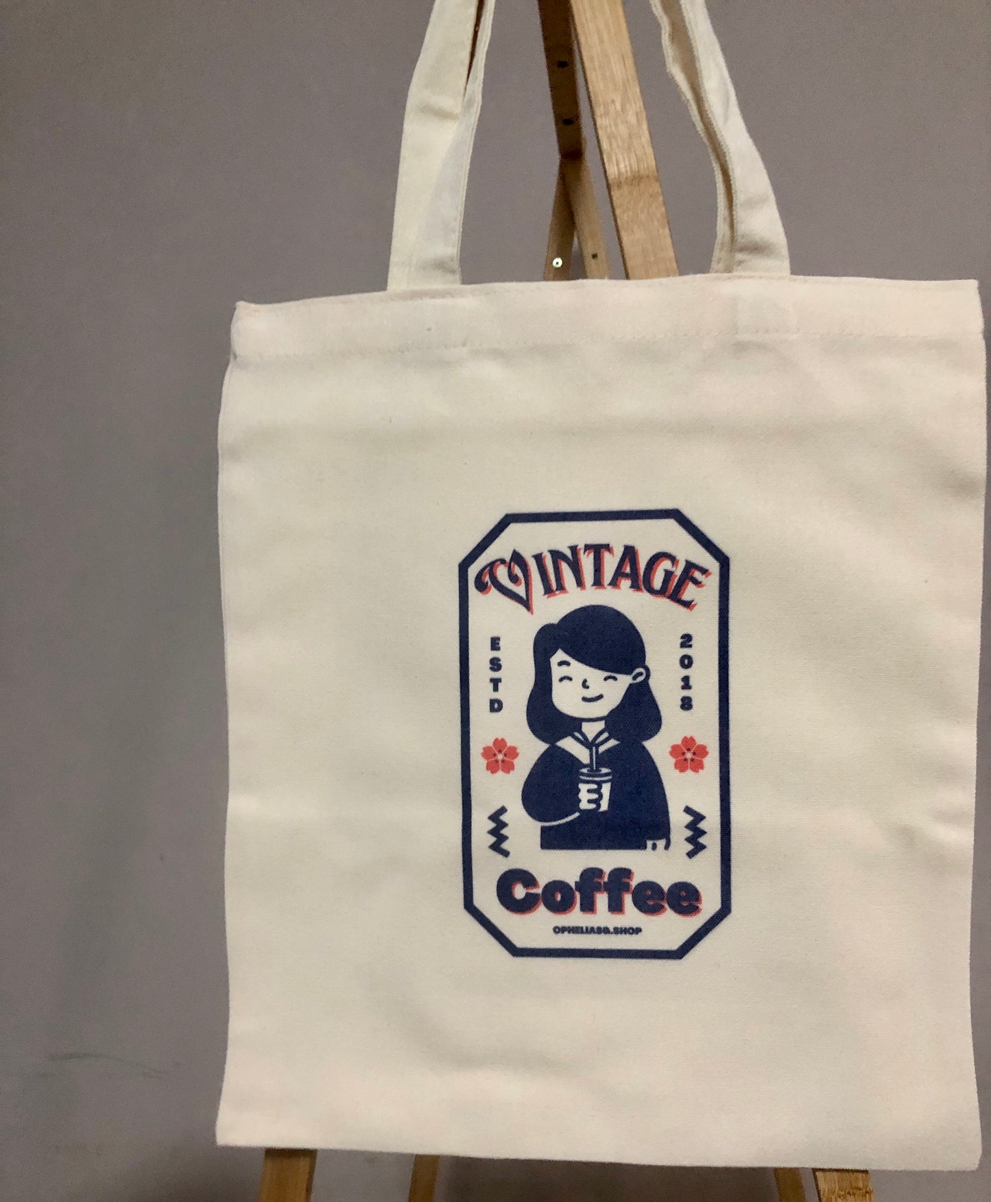 Coffee & Cozy Vintage Canvas Tote Bag