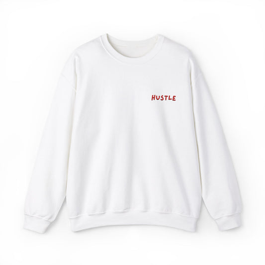 Embroidered "Hustle" Unisex Heavy Blend™ Crewneck Sweatshirt