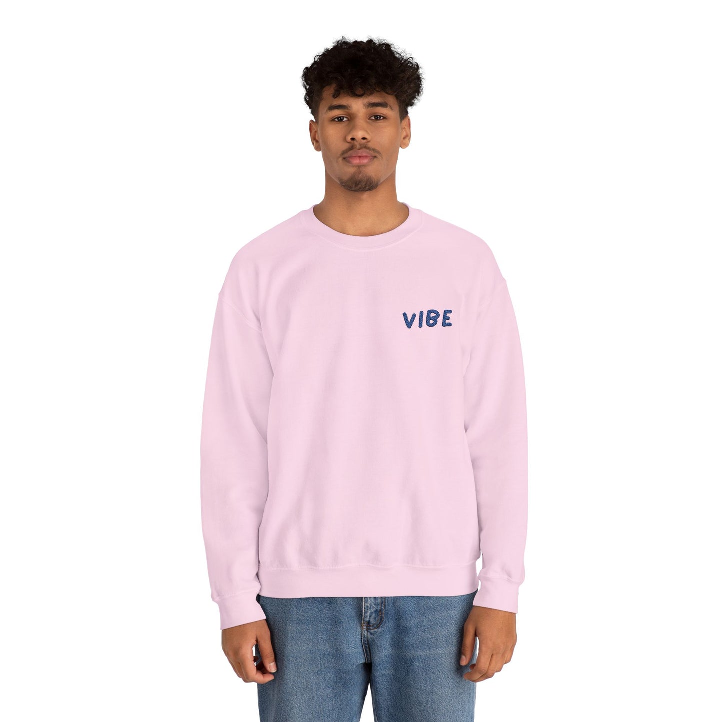 Embroidered "Vibe" Unisex Heavy Blend™ Crewneck Sweatshirt