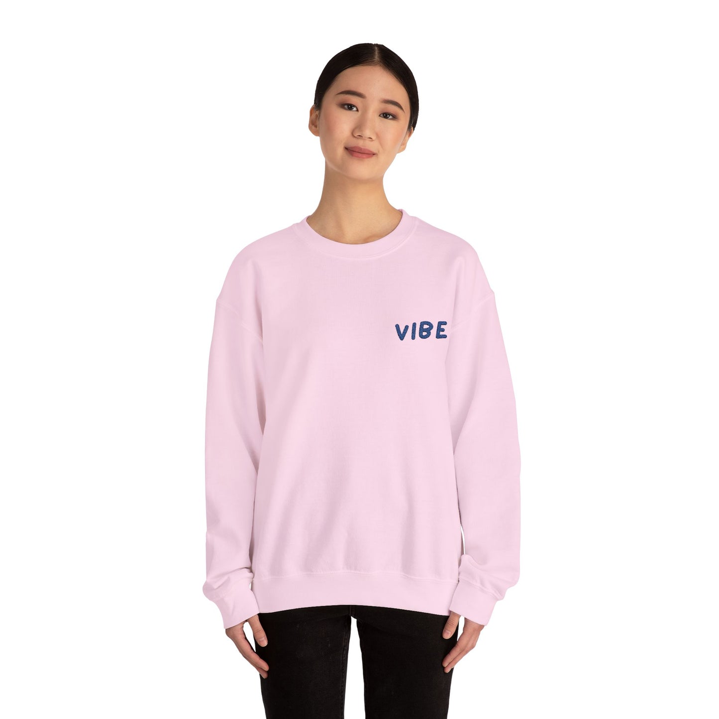 Embroidered "Vibe" Unisex Heavy Blend™ Crewneck Sweatshirt