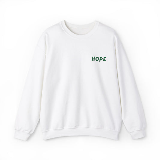 Embroidered "Hope" Unisex Heavy Blend™ Crewneck Sweatshirt