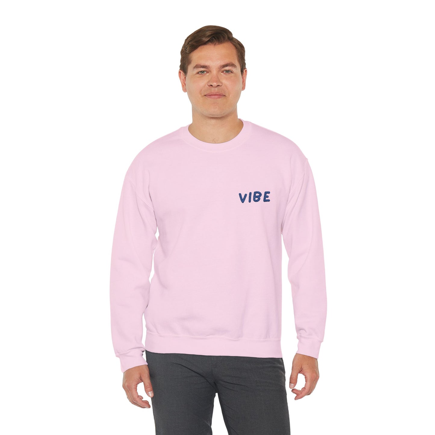 Embroidered "Vibe" Unisex Heavy Blend™ Crewneck Sweatshirt