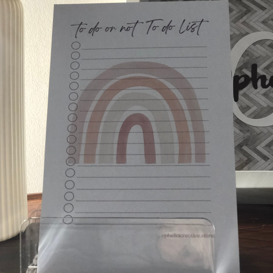 To do or Not To Do List Notepad