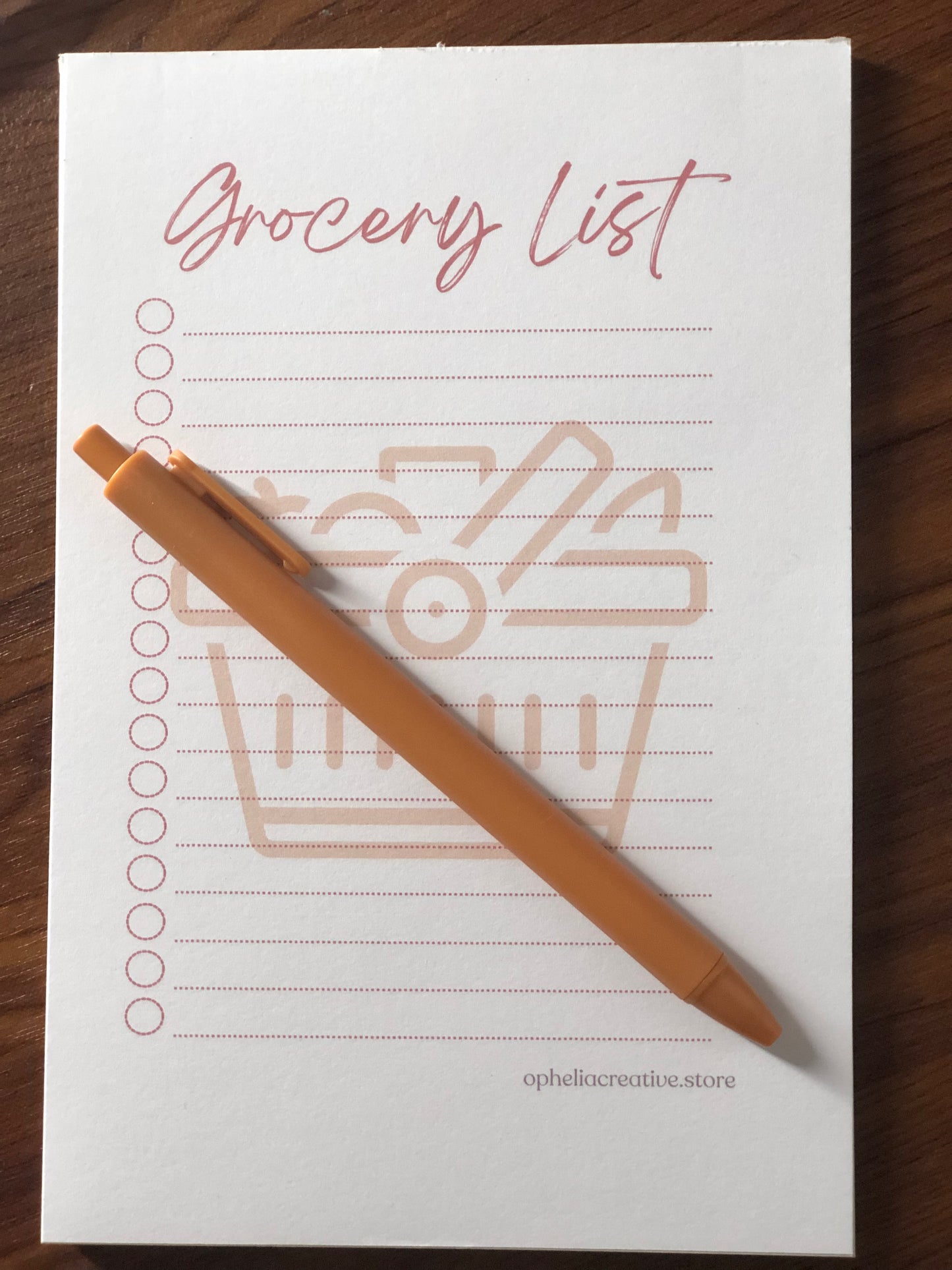 Grocery List Tear Away Notepad