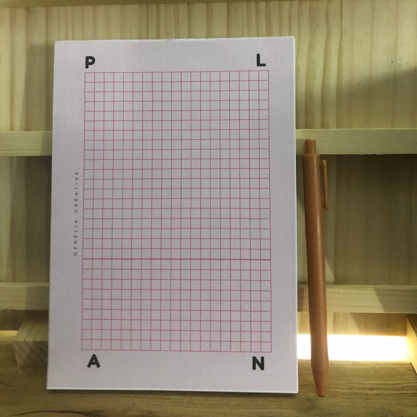 📅✨ Plan Your Success with Our Pink & Blue Grid-Lined PLAN Notepad! ✨📅