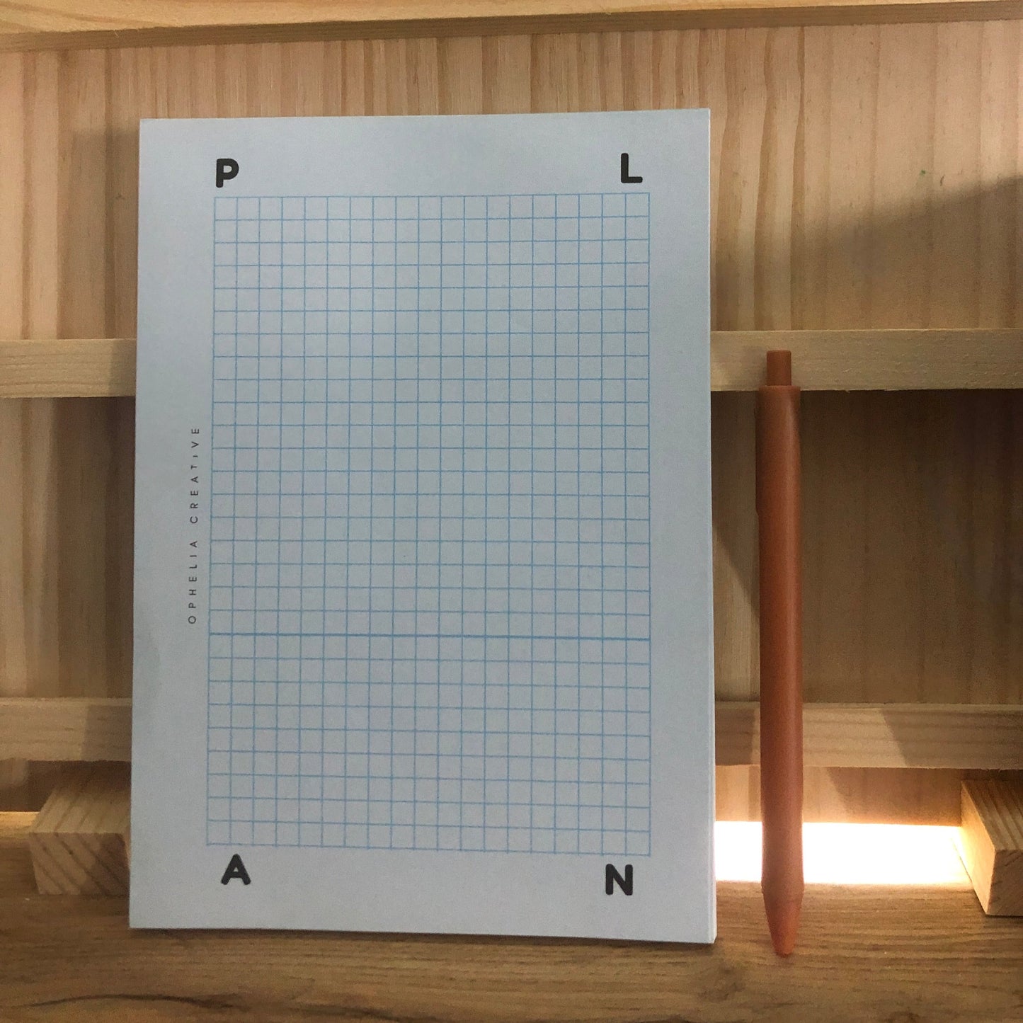 📅✨ Plan Your Success with Our Pink & Blue Grid-Lined PLAN Notepad! ✨📅